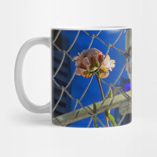 Flower on the Sacred Fence - Portland Protests Mug